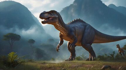 Dinosaurs better known as t rex, one of the big predators from the Jurassic period.