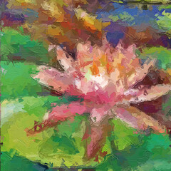 Oil paintings and various flowers, cats, dogs, lotus leaves, plum blossoms, birds, and ponds are beautiful