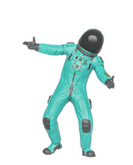 master astronaut is doing a hip hop move