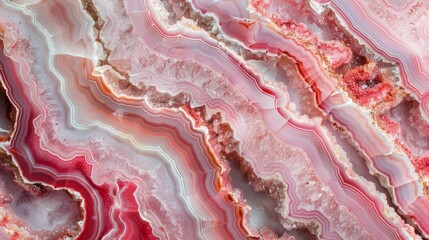 Close Up of Pink and Red Marble