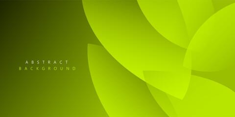 Obraz premium Leaf green shape beautiful layer abstract background for corporate concept, template, poster, brochure, website, flyer design, wallpaper. Vector illustration