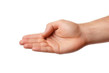 A hand is shown with the fingers spread out, giving the impression of a peace sign. The image is white and black, with a focus on the hand and its fingers