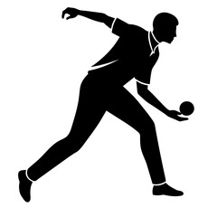 A cricket player pose vector silhouette, white background (39)