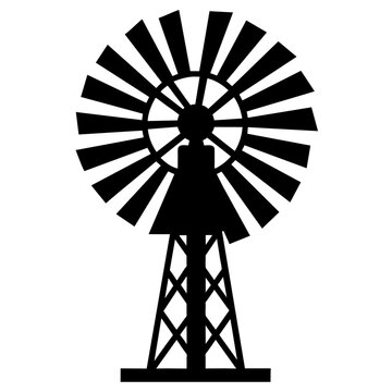 recommend clip art: farm windmill vector silhouette, black color silhouette, white background (5)