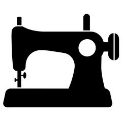 Sewing machine silhouette, vector silhouette, black color silhouette (15)