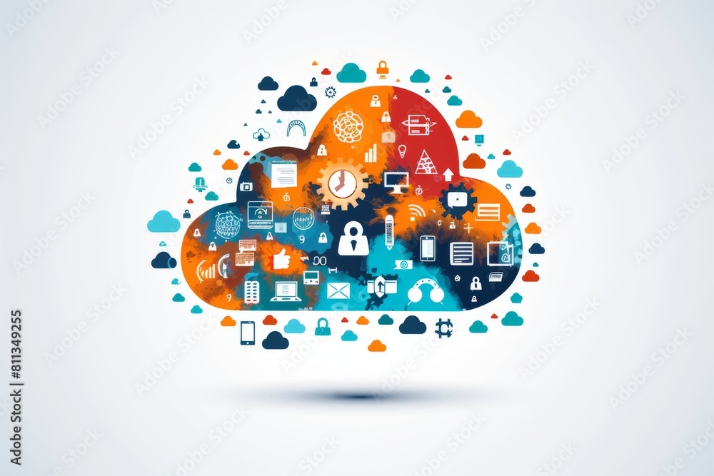 Poster interdisciplinary cloud processes secure technology in virtual team environment.