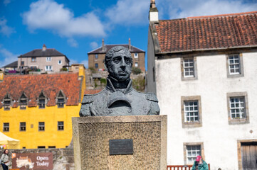 Admiral Thomas Cochrane Statue in Culross, Scotland