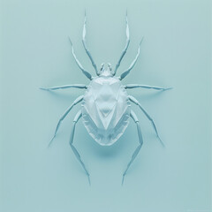 painted insect on a blue background