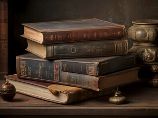 Time-Worn Wisdom. Weathered Pages.