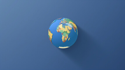 Globe icon against plain background