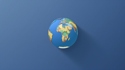 Naklejka premium Globe icon against plain background
