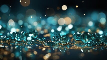 Blurry Blue and Green Background