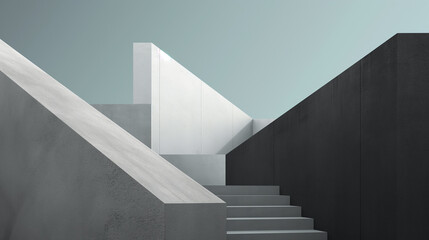 Arte construções minimalistas e geométricas abstratas - wallpaper HD