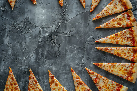 Circle of Pizza Slices