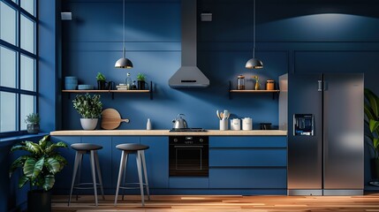 beautiful renovated furnished kitchen interior design