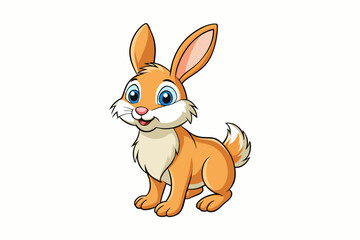 hare cartoon vector illustration