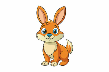 hare cartoon vector illustration