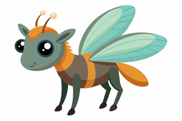  bee cartoon vector illustration