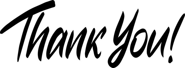Thank You Lettering Concept. Thanks Brushpen Italic Oblique font vector. Calligraphy script. Expressive Fancy slanted Hand written typeface. Thanksgiving day.