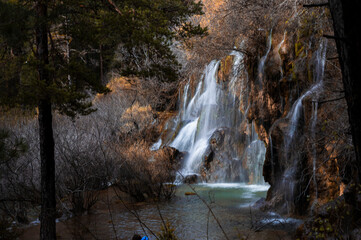 photographs of water falls in nature
