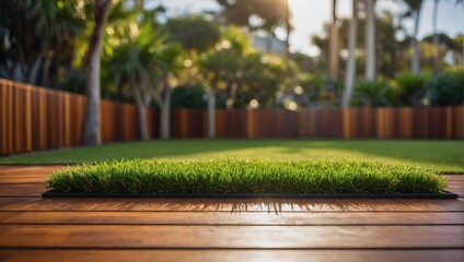 Australian Modernity, Clean Design Featuring Lawn Turf and Wooden Edging