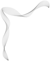 Outline decorative shape wavy line vector