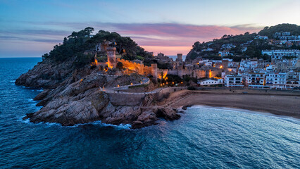 Tramonto a Tossa de Mar