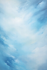 Blue abstract texture. Sky and clouds background. Generative AI.