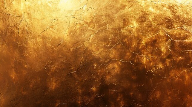 A golden background with a smooth texture that resembles the surface of gold leaf