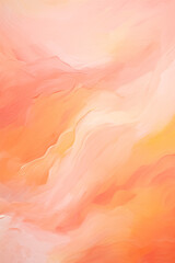 Peach and yellow abstract watercolor background. Soft summer wallpaper. Generative AI.