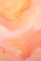 Peach and yellow abstract watercolor background. Soft summer wallpaper. Generative AI.