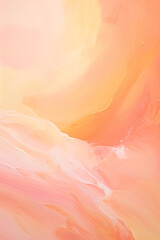 Peach and yellow abstract watercolor background. Soft summer wallpaper. Generative AI.