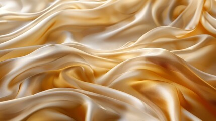 Abstract background with golden waves - obrazy, fototapety, plakaty