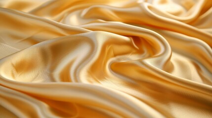 Abstract background with golden liquid waves - obrazy, fototapety, plakaty