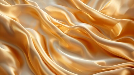 Abstract background with golden waves - obrazy, fototapety, plakaty