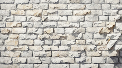 Fototapeta premium white brick wall with green ivy climbing along it