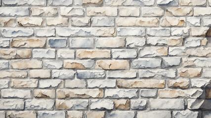 Fototapeta premium white brick wall with green ivy climbing along it