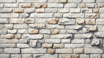 Fototapeta premium white brick wall with green ivy climbing along it