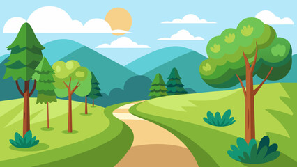 background cartoon vector illustration