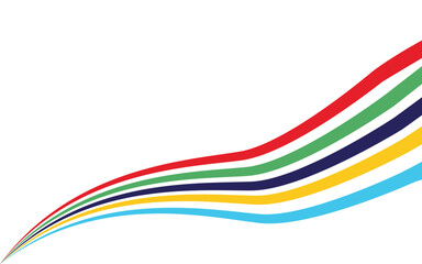 olympic new design ,  olympic  colorful lines.
