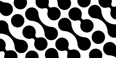 Modern abstract background with liquid elements pattern. Rounded halftone transition lines. Vector EPS 10