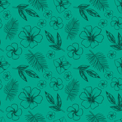 seamless floral TROPICAL pattern