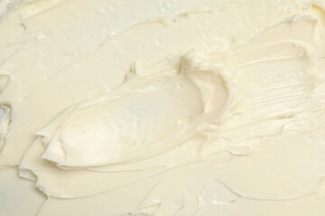 Texture of tasty butter as background, top view