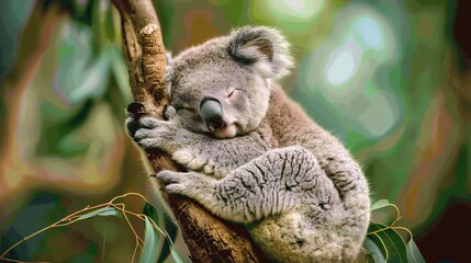 Fototapeta premium Koala and Baby 