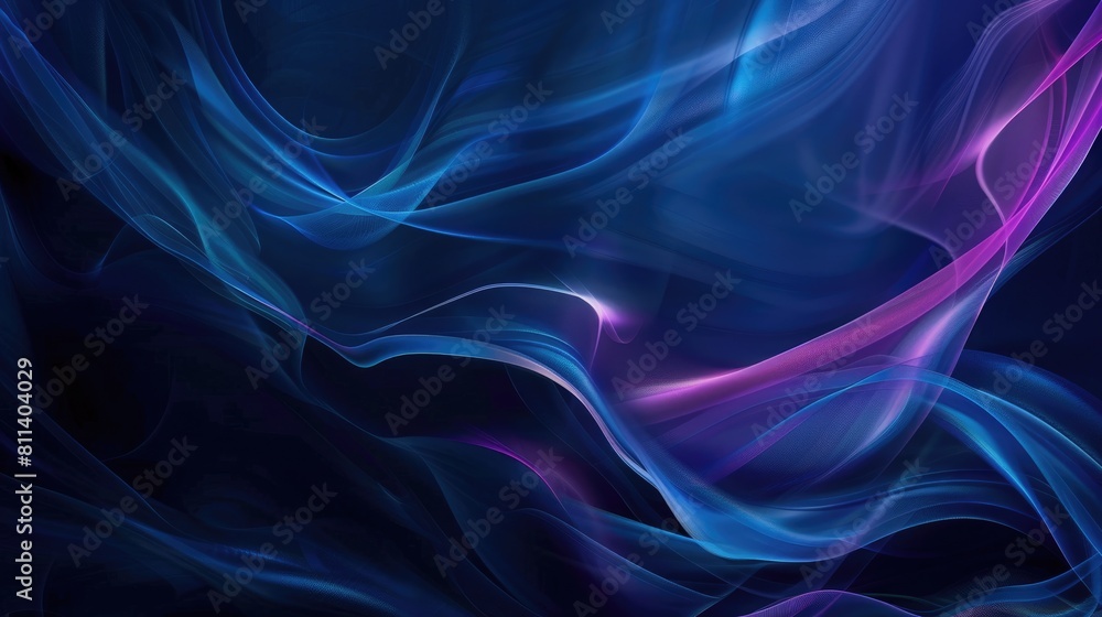 Poster blue and purple abstract background with smooth gradient aig51a.