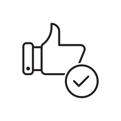 Obraz premium Like Icon - Thumbs Up Icon