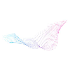 Wavy line abstract shape decoration. Futurisic line for business, modern background.