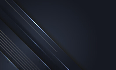 Light dark blue cover with straight stripes. Abstract dark blue geometric diagonal overlay layer background. blank space.