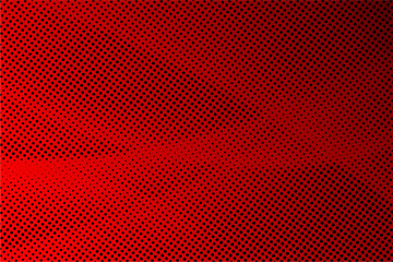 Dotted halftone pattern on red black background. Abstract retro pop art texture for presentation, wallpaper, flyer, banner, poster, banner, brochure and more.