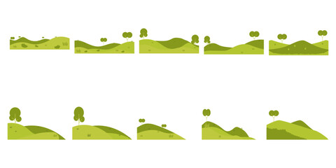 Green field illustration for background. Environment day backgroudn illustration.